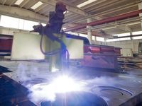 Plazmavágás - rozsdamentes karimák vágása