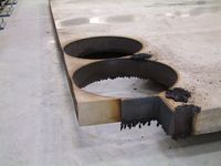 Rozsdamentes vastaglemez - plazmavágatok